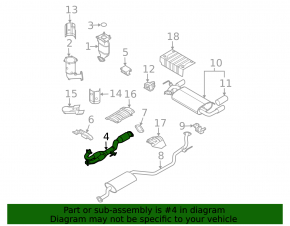 Intake pipe with catalytic converter Nissan Murano z50 03-08