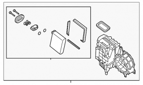 Heater assembly 3 row Nissan Pathfinder 13-20