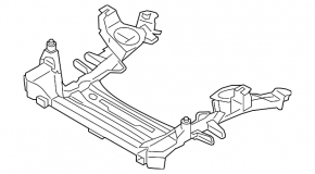 Front subframe BMW X3 F25 11-17 rusty