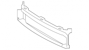 Louvers radiator deflector frame bare Volvo XC90 16-23 lower