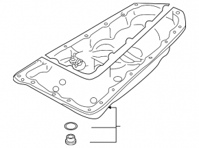 Oil pan automatic transmission Nissan Rogue 14-20
