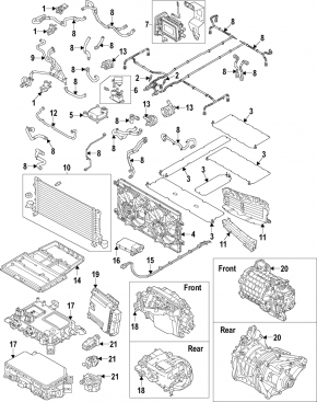 Auxiliary cooling motor Polestar 2 21-