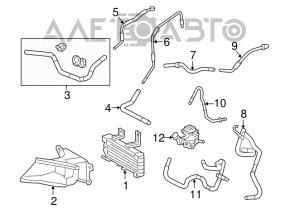 Lexus RX350 RX450h 16-22 Gearbox Radiator Deflector