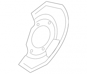 Brake Disc Cover Front Left Nissan Murano z50 03-07
