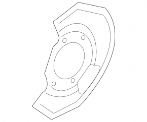 Brake Disc Cover Front Left Infiniti FX35 FX45 03-08
