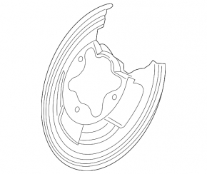 Brake Disc Cover Rear Left Honda Accord 23-