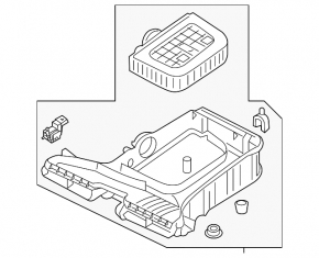 Air filter housing Audi Q7 16- 2.0T