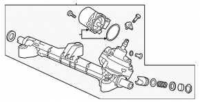 Steering rack Honda Accord 13-17 with rods MOTORHERZ