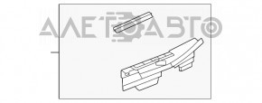 Wing seal hood-wing right Toyota Highlander 20-