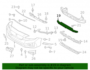 Front Bumper Absorber Subaru Impreza 17- GK Foam