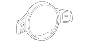 Steering wheel cover VW Beetle 12-19 minor scratches