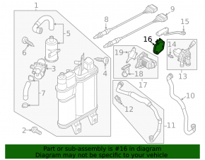 Air pump bracket VW Passat b7 12-15 USA 1.8T second part