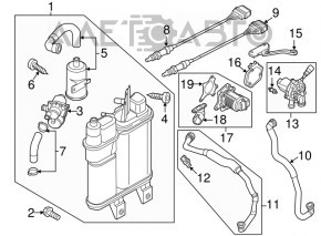 Air pump bracket VW Passat b7 12-15 USA 1.8T second part