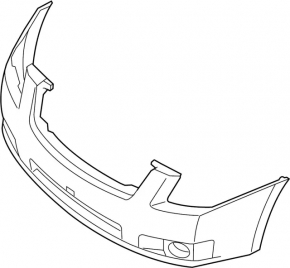 Bare front bumper Infiniti QX60 16-rest
