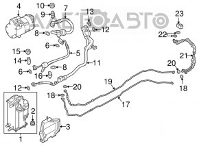 Air conditioning system cooler with dryer BMW 5 G30 17-23