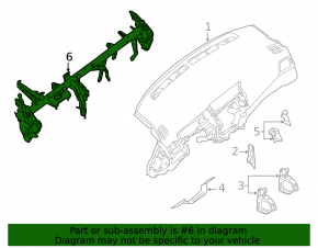 Under-torpedo pipe reinforcement Nissan Sentra 16-19 rest