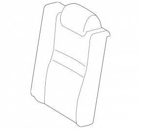 Rear seat, 2nd row, upper left, Toyota Camry v50 12-14 USA, gray, dry cleanable
