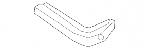 Left front bumper mount for Honda Civic X FC 16-21