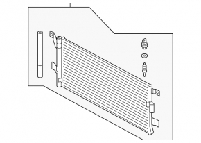 Air conditioning radiator condenser Audi Q5 80A 18-24 TYC