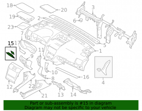 Underhood fuse box cover Subaru Forester 16 SJ