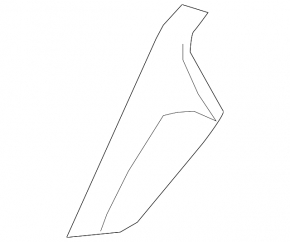 Left upper center console trim Hyundai Kona 18-23 black, broken mount