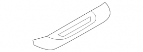 Door sill outer rear right Audi A3 8V 15-16 4d black, s-line