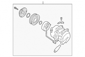 Hyundai Palisade 20-22 air conditioning compressor