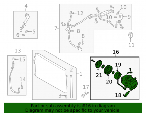 Hyundai Palisade 20-22 air conditioning compressor
