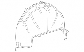 Rear right fender liner Mercedes Metris W447 16-23