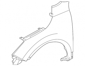 Front right fender Nissan Rogue Sport 17-22