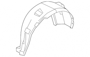 Rear left mudguard Ford Edge 15-18