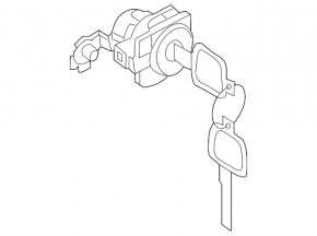Nissan Murano z50 03-08 key without cylinder