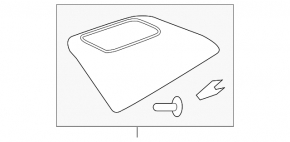 Land Rover Range Rover Velar 18-23 black upper left front panel trim