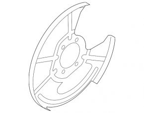Brake Disc Cover Rear Left Mazda CX-9 16-23