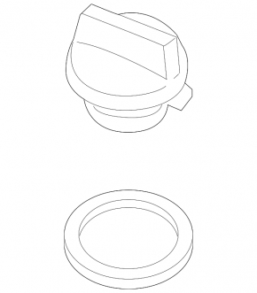 Oil filler cap Audi A6 C7 16-18 rest 2.0