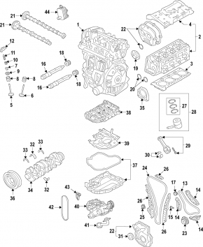 Crankshaft Audi A6 C7 16-18 rest 2.0