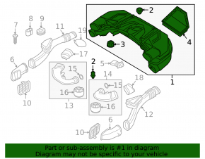 Air filter housing BMW X7 G07 19-20 N63