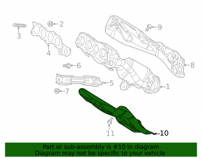 Exhaust manifold lower protection Lexus UX200 UX250h 19-