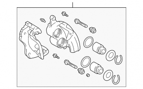 Front left caliper for Lexus IS200 IS300 99-05