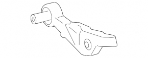 Lower control arm, front left, rear, Lexus LS 13-17 RWD
