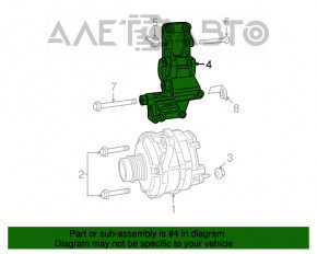 Alternator bracket Chrysler 200 11-14 2.4