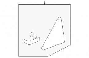 Triangle plug for the front right door of the Audi A7 12-18