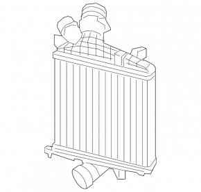 Left intercooler for Audi Q7 20-26 3.0T MHEV