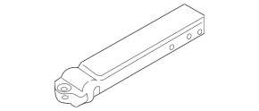 Fang of the lower reinforcement of the front bumper left BMW X1 F48 16-19 front