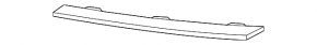 Right front bumper grille molding for BMW 5 G30 21-23 chrome, Basis