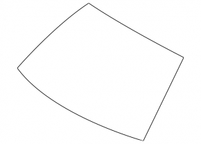 Windshield BMW X3 F25 13-17 for projection