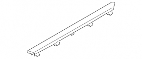 Door sill insert front left BMW X5 G05 19-23 chrome BMW