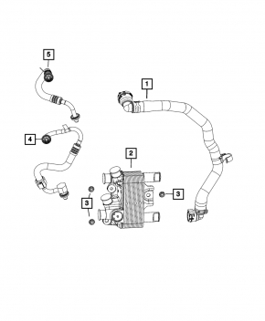 Cooling pipe for automatic transmission Jeep Compass 23-26 2.0T supply