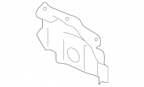 Right front bumper bracket for Subaru WRX 15-21