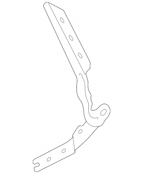 Hood hinge left VW Golf 15-21